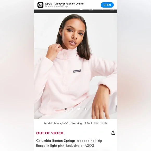 Women's Pink Fleece Sweater (Columbia Sportswear) - Picture 2 of 8